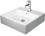 Duravit Aufsatzbecken geschliffen Vero Air 50x47cm, m &Uuml;L, HLB, mit Hahnloch, wei&szlig;