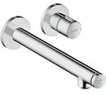 hansgrohe Fertigset Axor Uno Select UP-Waschtisch-Einhebelmischer, m Ausl. 221mm,