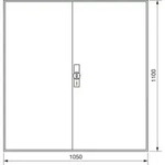 Hager Z&auml;hlerschrank,universZ 1100x1050x205,IP44 ZB34S