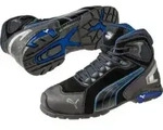 Sicherheitsstiefel Rio Black Mid Gr. 39 schwarz/blau Leder S3 SRC EN20345