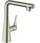 hansgrohe Sp&uuml;ltisch-Einhebelmischer 260 Metris Select M71 1jet, Edelstahl-Optik