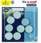 fix-o-moll SUKI, Gleiter rund, Durchmesser 25mm zum Kleben Kunststoff grau