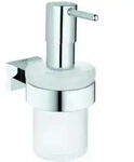 Grohe Seifenspender Essentials Cube 160ml, mit Halter, chrom (40756001)