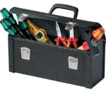 Werkzeugtasche B370xT140xH190mm 7l Kunststoff,Rindsleder,Con-Pearl&reg; PARAT