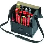 Parat Elektrikertasche aus Leder mit Magnetverschluss