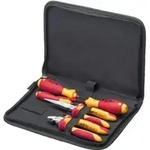 Wiha Werkzeug Set Elektriker Schraubendreher, Flachrundzange, Seitenschneider 5-tlg.