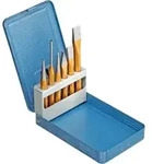 Gedore Werkzeugsatz, Set 6-teilig, gef&uuml;llt, in Metallkassette, Mei&szlig;el, K&ouml;rner,