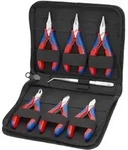 KNIPEX 00 20 16 Elektronikzangen-Set mit Werkzeugen f&uuml;r Arbeiten an elektronischen