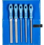 PFERD TOOLS Werkstattfeilen-Set WR 5-tlg. in Rolltasche 200mm Hieb 3 f&uuml;r