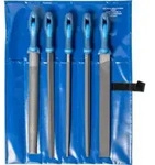 PFERD TOOLS Werkstattfeilen-Set 5-tlg. in Rolltasche 300mm Hieb 2 universell zum