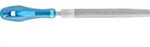 PFERD TOOLS Werkstattfeile mit Heft Halbrund-Spitz 150mm Hieb 3 f&uuml;r Feinbearbeitung,
