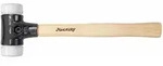 Wiha Schonhammer Safety sehr hart/sehr hart mit Hickory-Holzstiel, Rund-Schlagkopf