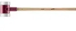 Halder Vorschlaghammer SIMPLEX Kopf-D.140mm mittelhart Superplastik wei&szlig; Hickory