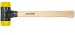 Wiha Schonhammer Safety mittelhart/mittelhart mit Hickory-Holzstiel, Rund-Schlagkopf