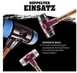 Halder SIMPLEX-Schonhammer mit Gummi-Kompositions-Eins&auml;tzen (schwarz) 60G mm