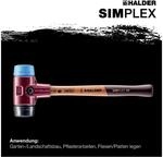 Halder Schonhammer SIMPLEX L.330mm Kopf-D.40mm weich/mittelh.HO TPE-soft