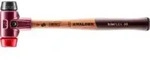 Halder Schonhammer SIMPLEX Kopf-D.30mm mittelhart/hart Gum. schwarz/Plastik rot