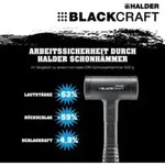 Halder Schonhammer BLACKCRAFT Gesamt-L.315mm Kopf-D.60mm STA r&uuml;ckschlagfrei