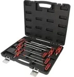 KS Tools ERGOTORQUEplus T-Griff-Schl&uuml;ssel-Satz, TX mit Bohrung,9-teiligTB10-TB50