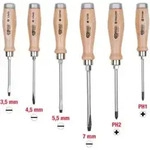 KS Tools ERGOTORQUE WOODmax Schlag-Schraubendreher-Satz, 6-teilig
