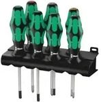 Wera 335/350/367/7 Rack Schraubendrehersatz Kraftform Plus Lasertip + Rack, 7-teilig