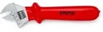 KNIPEX 98 07 250 Rollgabelschl&uuml;ssel tauchisoliert verchromt 260 mm