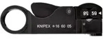KNIPEX 16 60 05 SB Abisolierwerkzeug f&uuml;r Koaxialkabel 105 mm