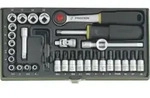 Proxxon Feinmechaniker-Steckschl&uuml;sselsatz 23080 mit 1/4"-Ratsche, 36-teilig