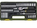 Proxxon Steckschl&uuml;sselsatz mit Kn&uuml;ppelratsche, 1/4", 50-tlg.