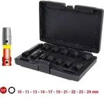 KS Tools 1/2" Sechskant-Kraft-Stecknuss-Satz, kurz, 12-teilig