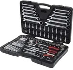 KS Tools 1/4"+3/8"+1/2" CHROMEplus Steckschl&uuml;ssel-Satz, 124-teilig