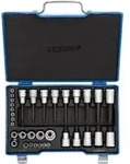 Gedore Schraubendreher-Satz, Set 34-teilig, 1/4 + 1/2 Zoll, Bit-Eins&auml;tze, Innen- und