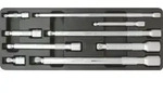 KS Tools 1/4"+3/8"+1/2" CHROMEplus Kipp-Verl&auml;ngerungs-Satz, 9-teilig