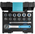 Gedore Steckschl&uuml;sselsatz, Set 14tlg,12-kant, 1/4 Zoll, 4-13mm, Werkzeug, Knarre