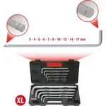 KS Tools Kugelkopf-Innensechskant-Winkelstiftschl&uuml;ssel-Satz,XL,10-tlg