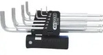 KS Tools 3 in 1 Innen6kant-Winkelstiftschl&uuml;ssel-Satz,10-teilig XL, Kugelkopf, Zoll