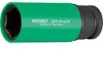 HAZET Schlag-, Maschinenschrauber-Steckschl&uuml;ssel-Einsatz (6kt.) 903SLG-22 Vierkant