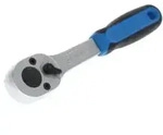 Gedore Umschaltknarre, f&uuml;r 1/4 Zoll, 6,3 mm Antrieb, 15&deg; R&uuml;ckschwenkwinkel, 129 mm