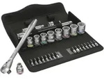 Wera 8100 SB 8 Zyklop Metal-Knarrensatz, Umschalthebel, 3/8"-Antrieb, 29-teilig,