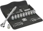 Wera 8100 SC 7 Zyklop Metal-Knarrensatz, Durchsteckvierkant, 1/2"-Antrieb, metrisch,