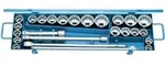 Gedore D 32 EMAU-2 Steckschl&uuml;ssel-Satz 3/4" 25-teilig UD-Profil mm+ZOLL