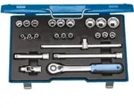 Gedore Steckschl&uuml;sselsatz, Set 23-teilig, 6-kant, 1/2 Zoll, 8-32mm, Werkzeug, N&uuml;sse