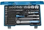 Gedore Steckschl&uuml;sselsatz, Set 81-teilig, 1/4 + 1/2 Zoll, Werkzeug, N&uuml;sse Knarre