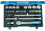 Gedore Steckschl&uuml;sselsatz, Set 28tlg, 6-/12-kant, 1/2 Zoll, 10-36mm, Werkzeug,