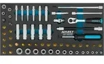 HAZET Steckschl&uuml;ssel-Satz 163-490/60 Vierkant hohl 6,3 mm (1/4 Zoll) Au&szlig;en TX