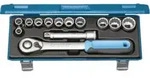 Gedore Steckschl&uuml;sselsatz, Set 13tlg, 6-/12-kant, 1/2 Zoll, 10-24mm, Werkzeug,