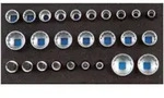 Gedore 1500 CT1-D 19 Satz Steckschl&uuml;sseleins&auml;tze 1/2", UD-Profil, in