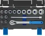Gedore Steckschl&uuml;sselsatz, Set 15-teilig, 1/2 Zoll, Werkzeug, N&uuml;sse Knarre Bits,