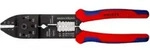 KNIPEX 97 21 215 Crimpzange mit Mehrkomponenten-H&uuml;llen schwarz lackiert 230 mm