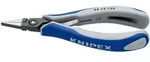 KNIPEX 34 12 130 Pr&auml;zisions-Elektronik-Greifzange mit Mehrkomponenten-H&uuml;llen